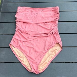 J. Crew Pink One Piece Swimsuit
